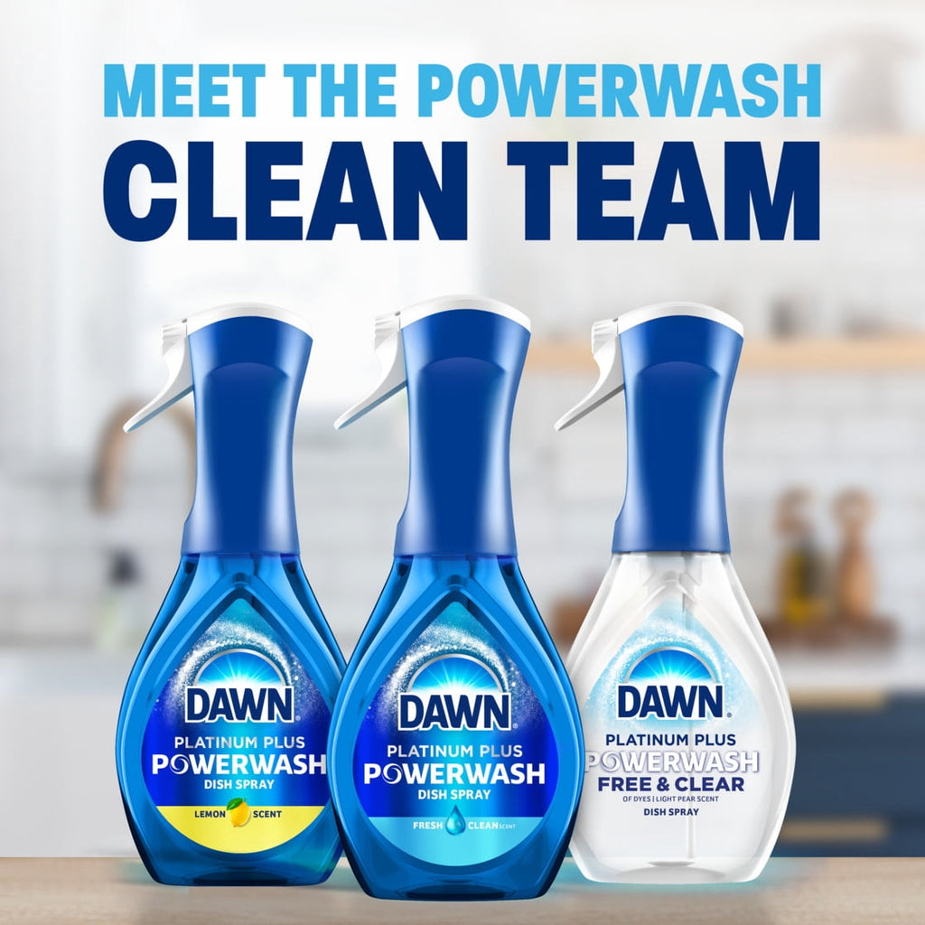 Dawn Powerwash Spray - Dish Soap, Dishwashing Liquid, Fresh, 1 Starter Kit, 16 Fl Oz