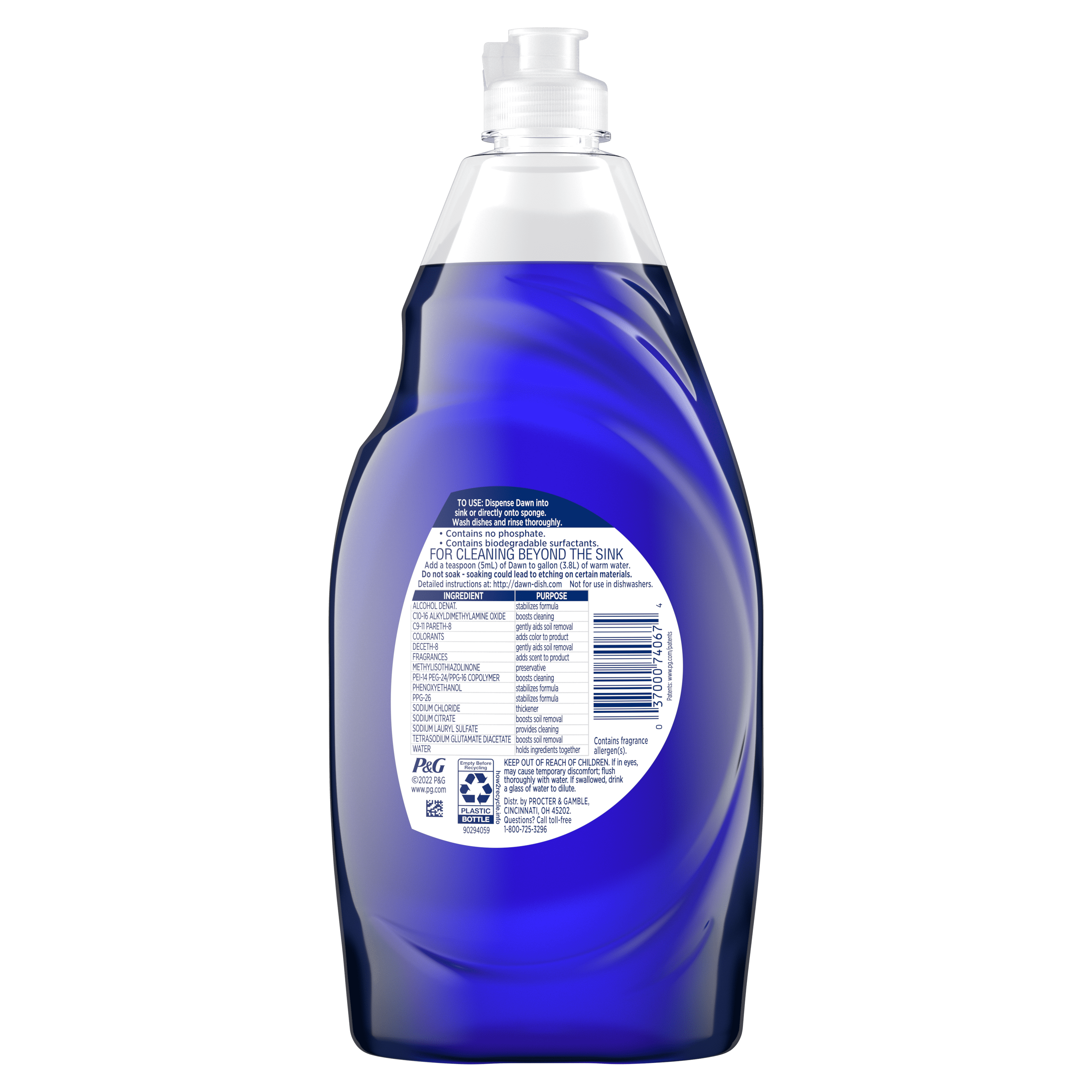 Dawn Liquid Dish Soap - Refreshing Rain Scent, 24 fl oz