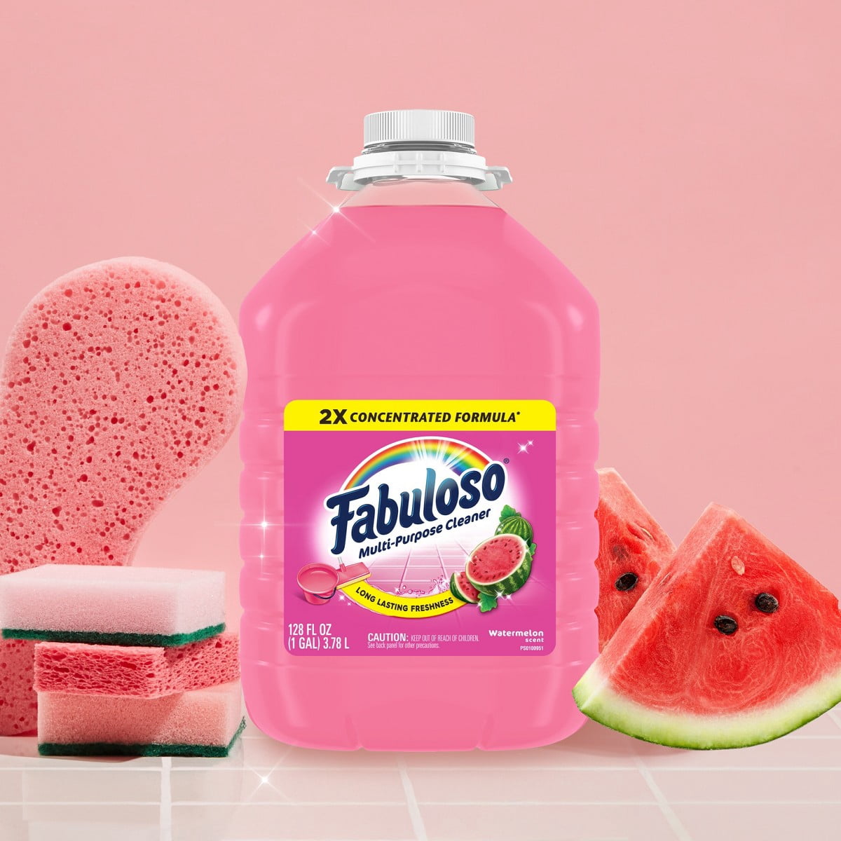Fabuloso Watermelon Multi-Purpose Cleaner 2X Concentrated Formula Floor Cleaner - 56oz