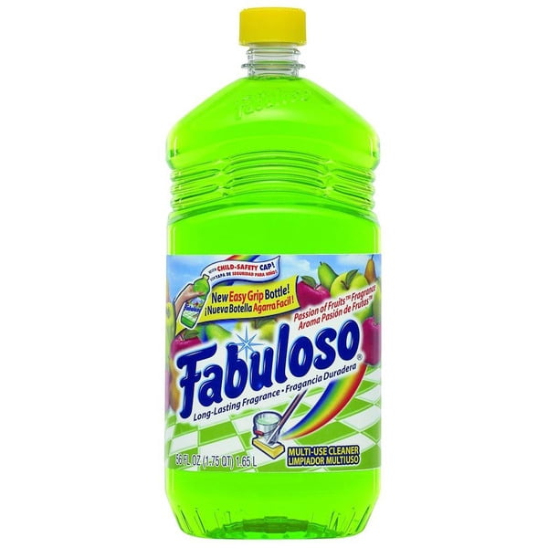 Fabuloso Multi-Use Cleaner Passion of Fruits Scent - Long-Lasting Fragrance, 56 fl oz Bottles, Pack of 4