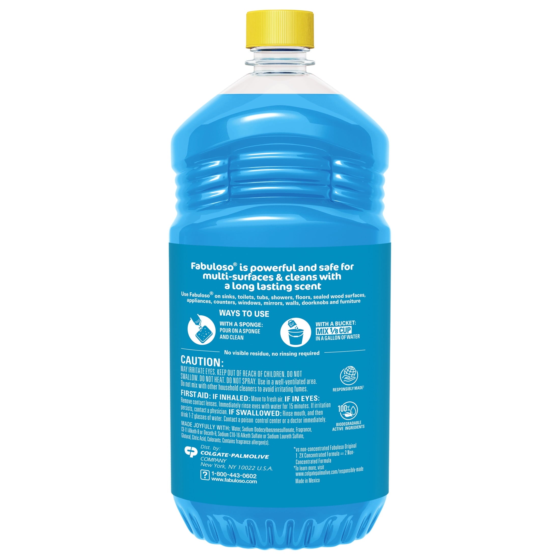 Fabuloso Multi-Purpose Cleaner & Floor Cleaner 2x Concentrated - Tropical Spring - 56 fl oz