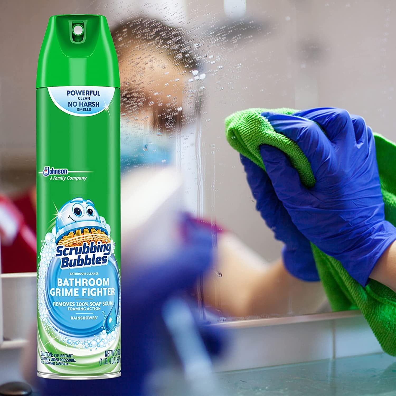 The Award Box Scrubbing Bubbles Bathroom Grime Fighter Rainshower 25 oz - 3 Pack