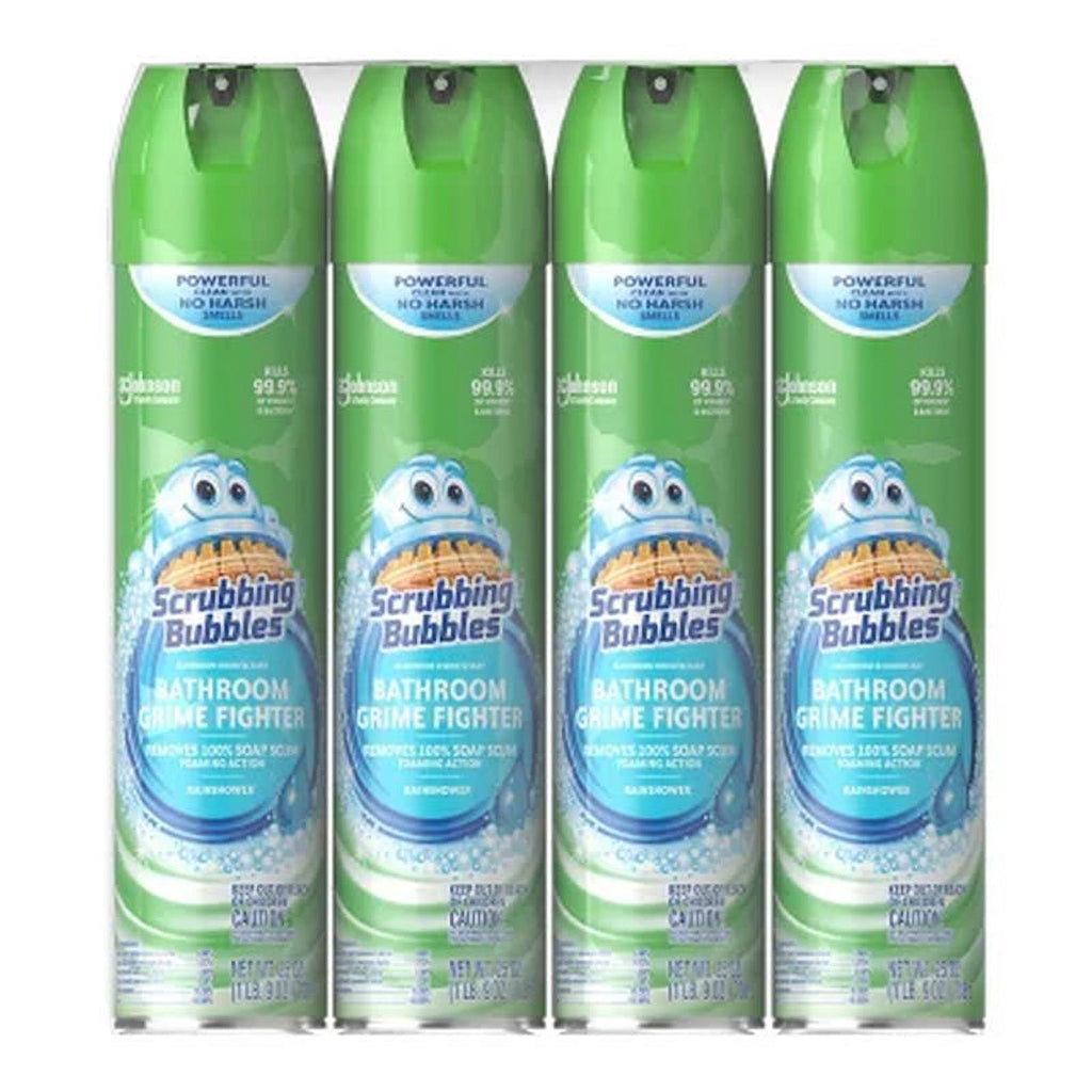 Scrubbing Bubbles Bathroom Cleaner - Rainshower, 4 Count., 100 Oz.
