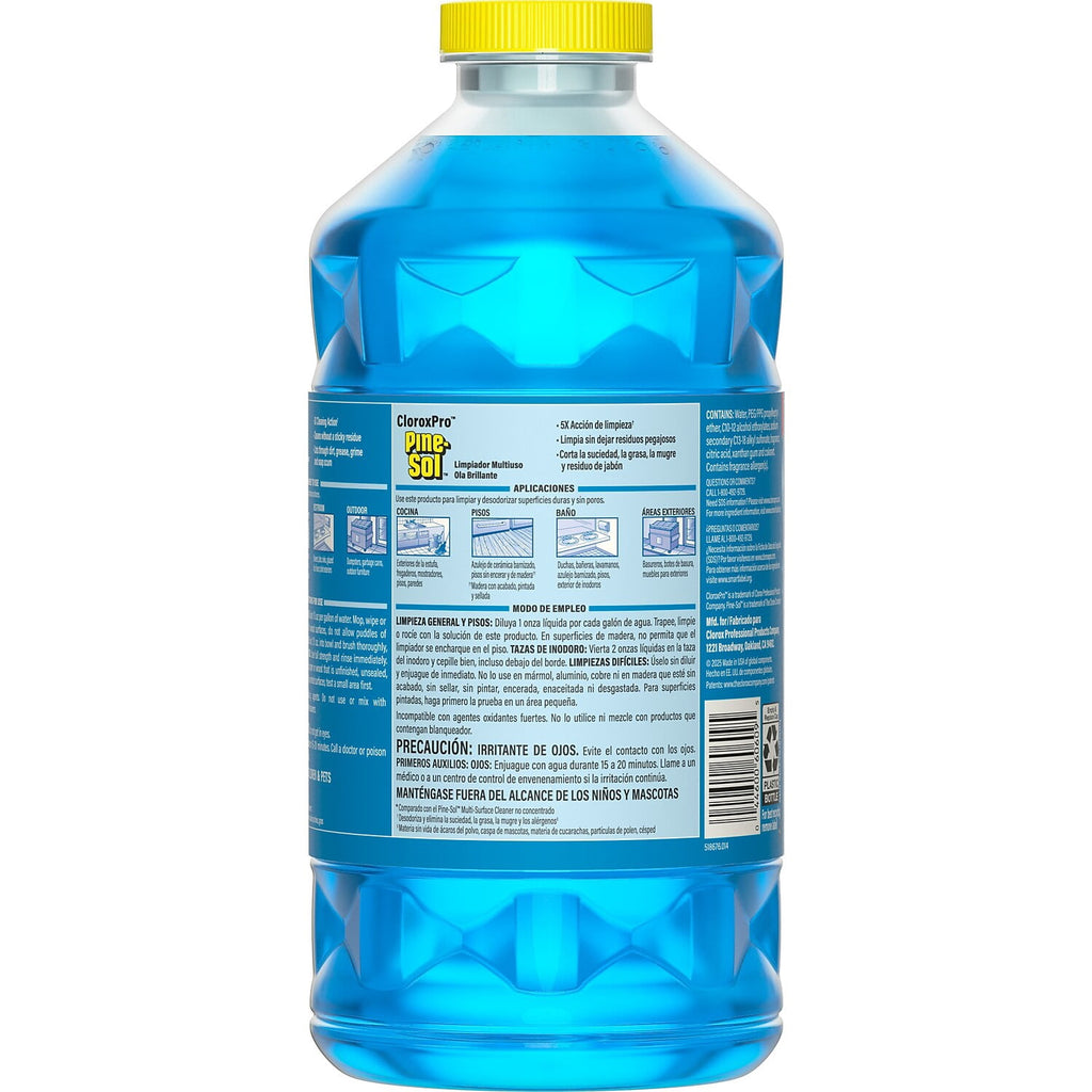 Pine-Sol Multi-Surface Cleaner Degreaser Sparkling Wave Scent 80 fl. oz. 3/Carton (60609)