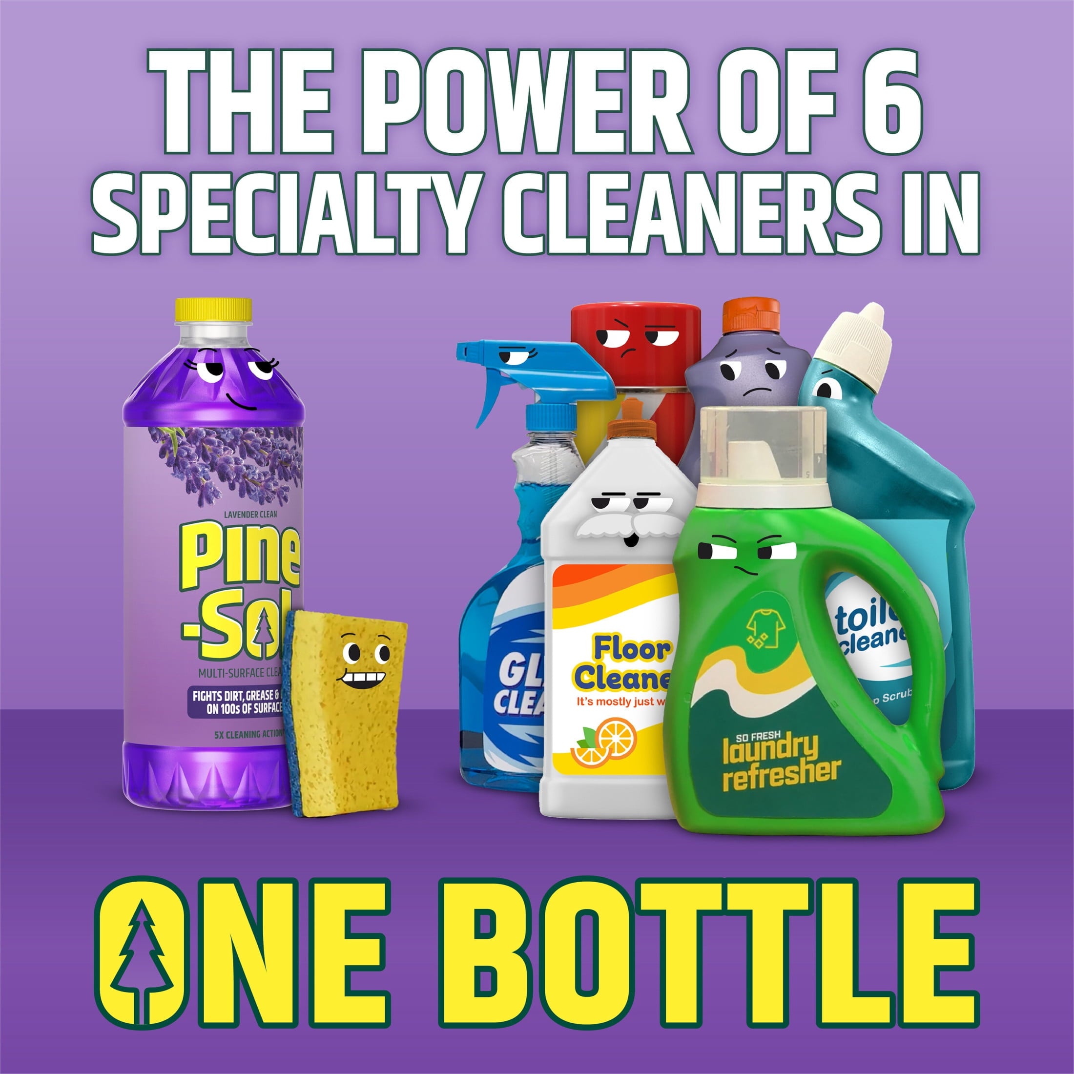 Pine-Sol Multi-Surface Floor Cleaner - Lavender Clean, 60 Fluid Ounces