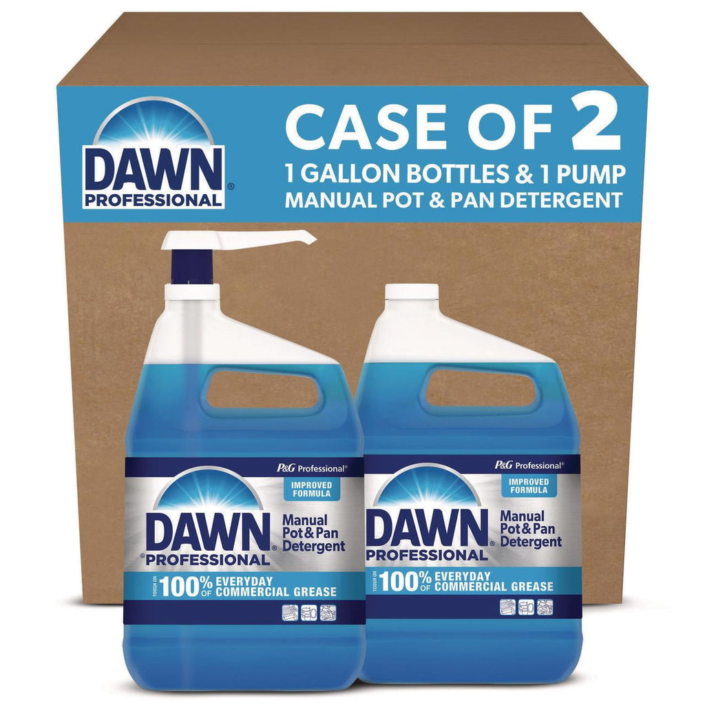 Dawn Manual Pot and Pan Dish Detergent - Original Scent, 1 gal Bottle, 2/Carton