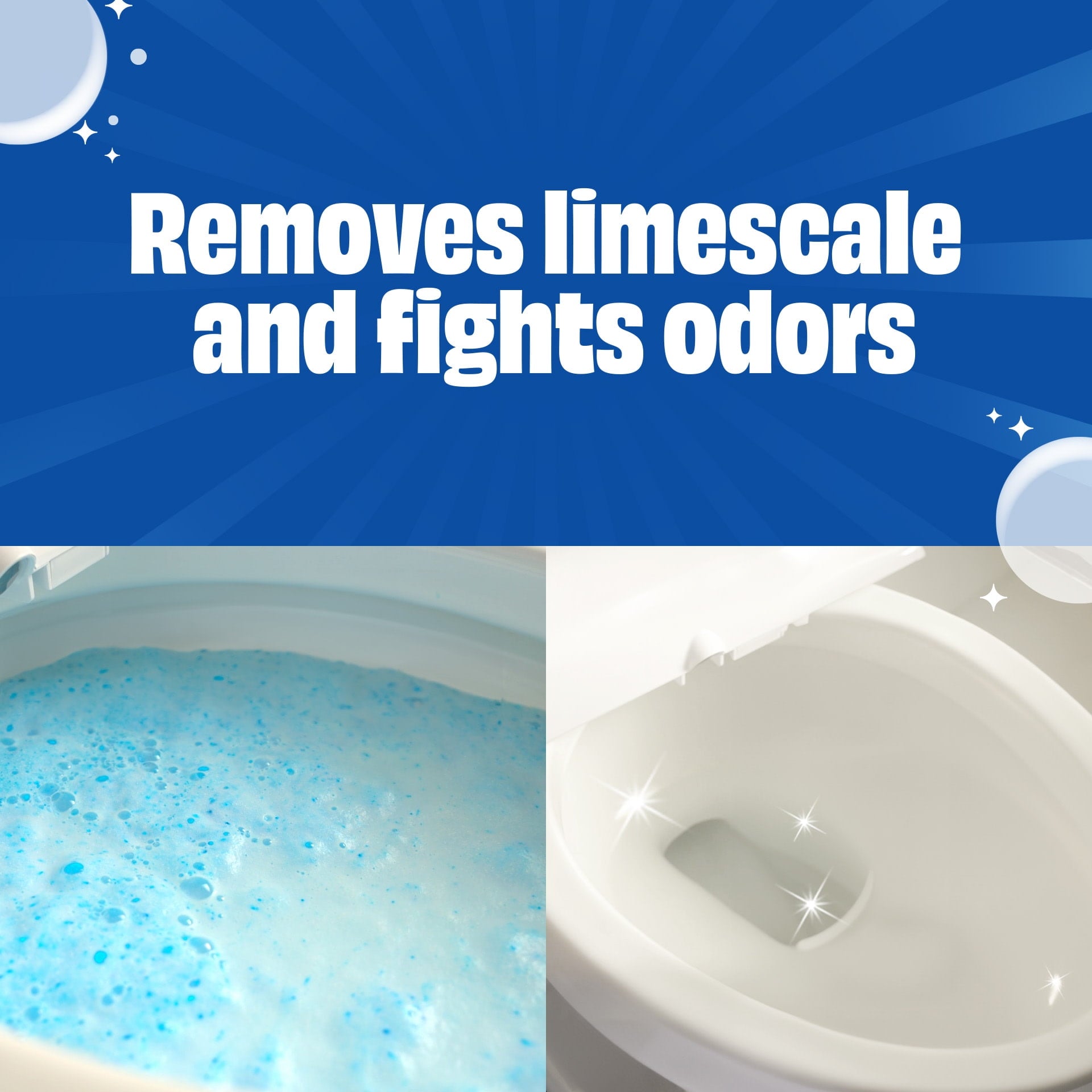 SCRUBBING BUBBLES® EASY CLEAN FOAMING TOILET CLEANER 5 Count 100G/4US