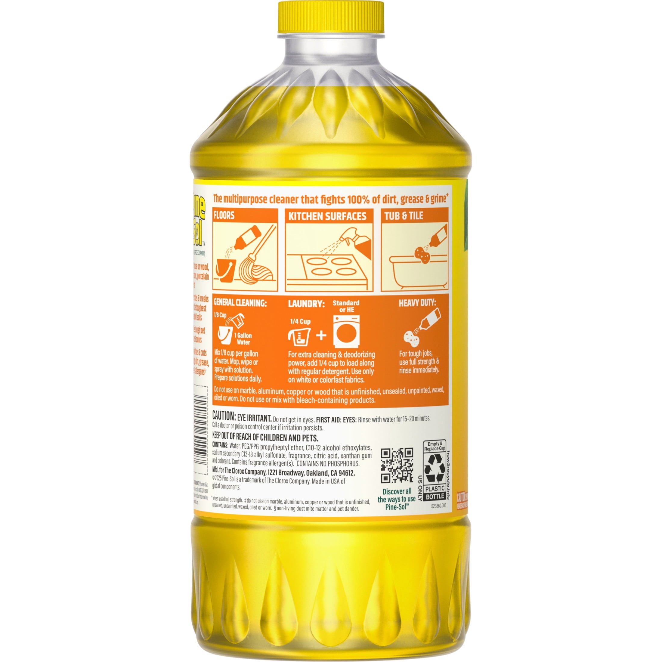 Pine-Sol Multi-Surface Floor Cleaner - Lemon Fresh, 60 Fluid Ounces