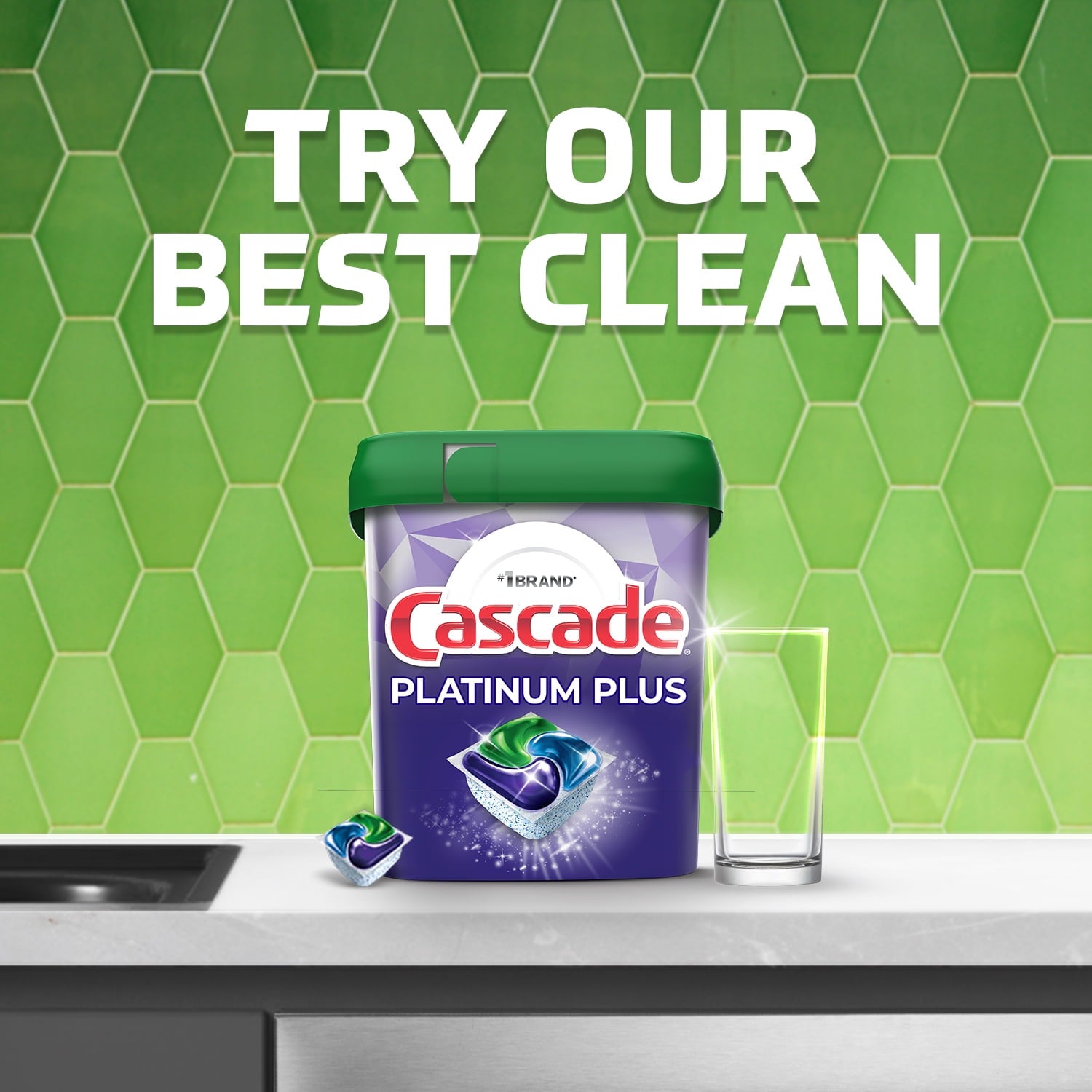 Cascade Complete ActionPacs Dishwasher Detergent - Lemon Scent, 18 Count