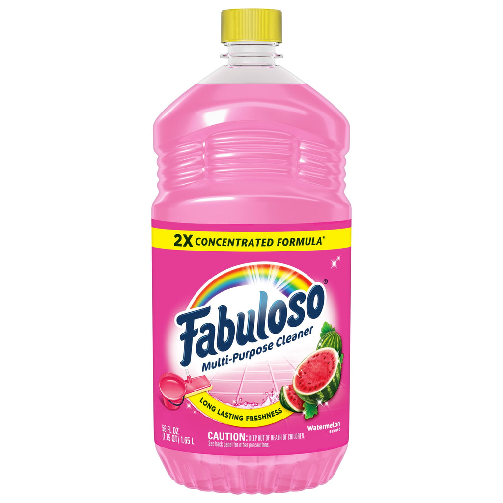 Fabuloso 2X Multi-Purpose Cleaner - No Rinse Floor Cleaner, Watermelon Scent, 56 fl oz