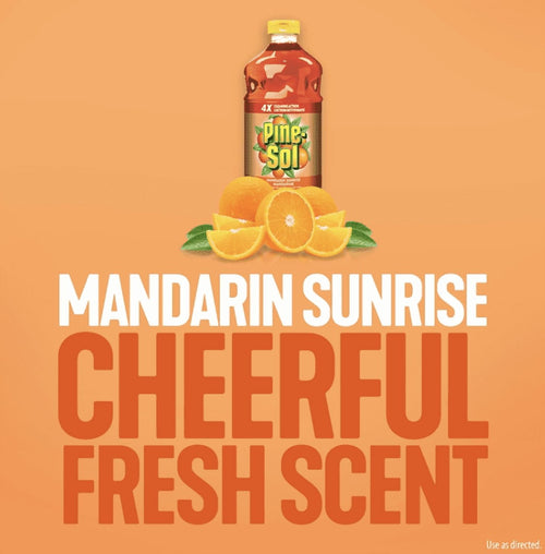 2 pack bottles Pine-Sol Mandarin Sunrise Multi-Surface Cleaner ( 28 oz x 2 )