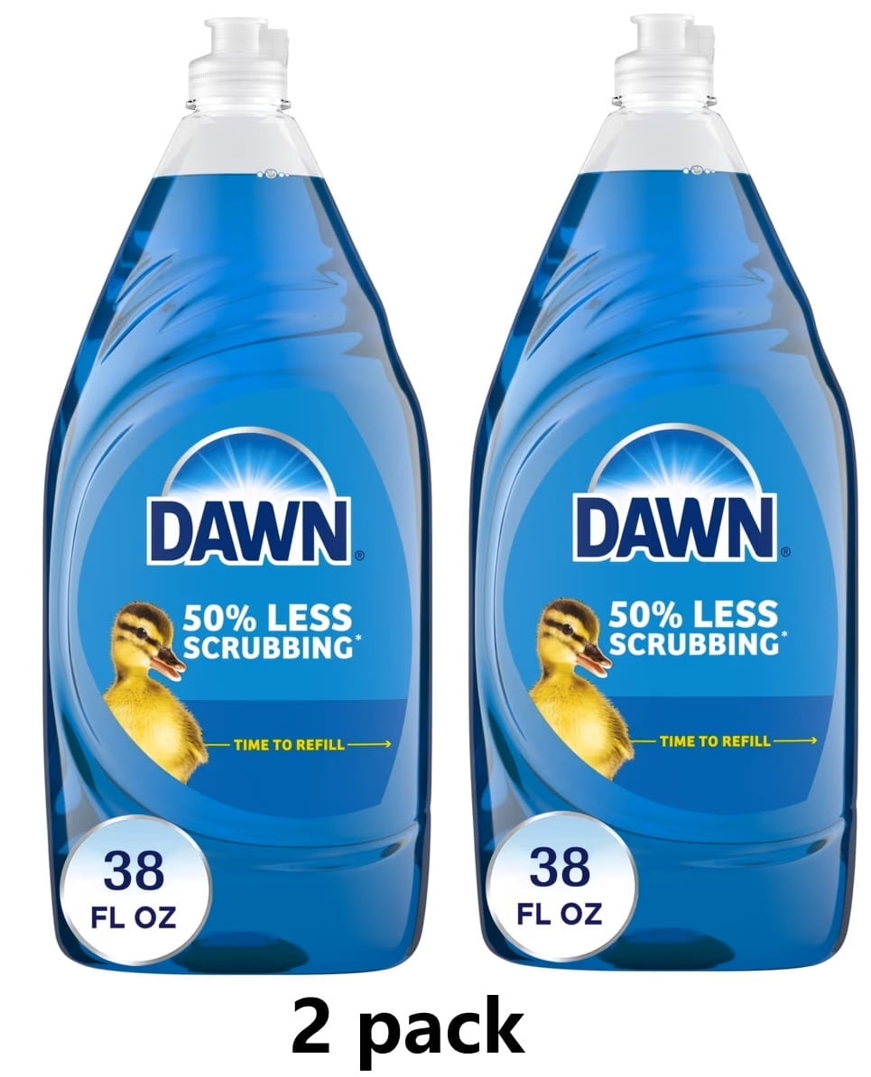 2 pack - Dawn Ultra Dish Soap Liquid, Dishwashing Liquid, Grease Removal, Original, 38oz