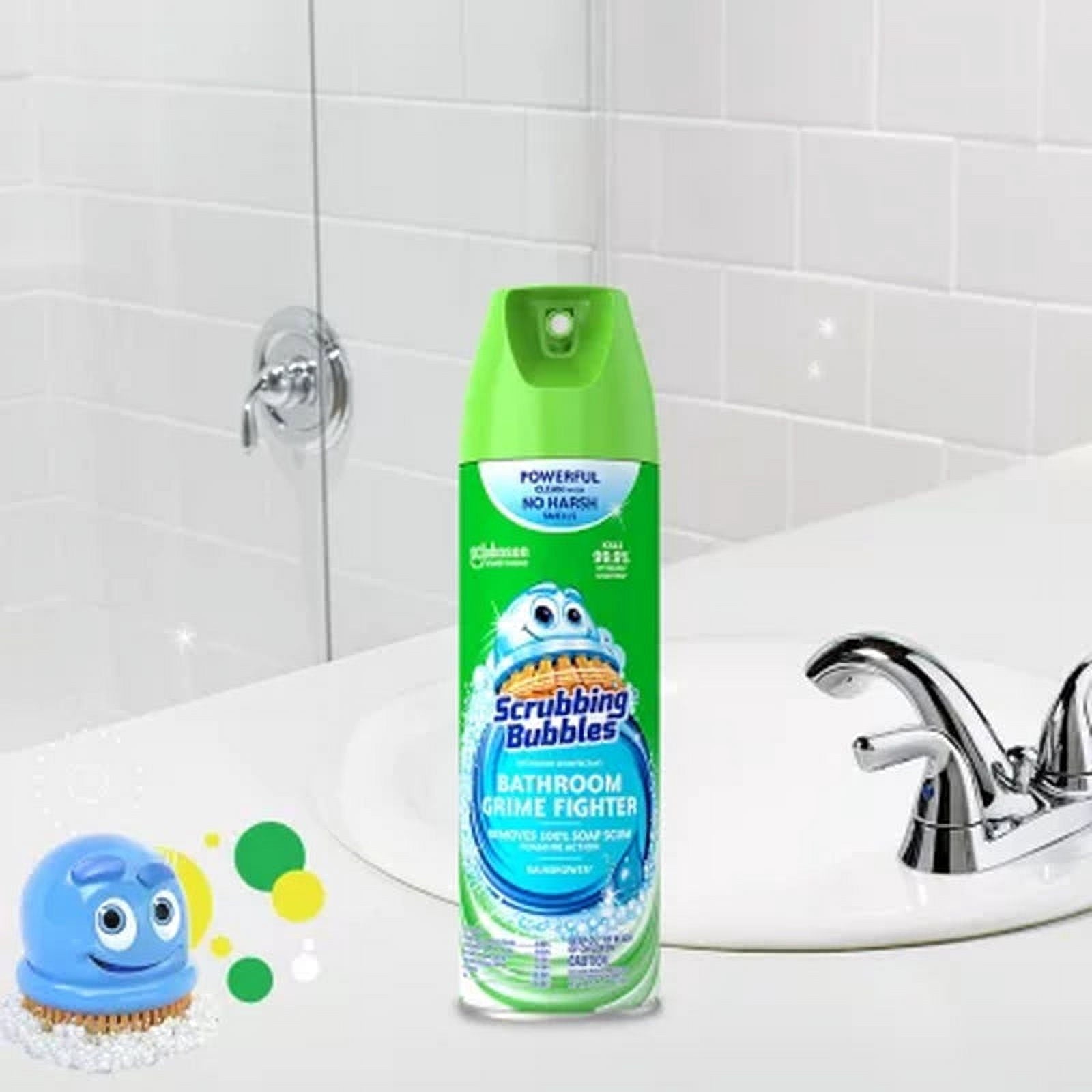 Scrubbing Bubbles Bathroom Cleaner - Rainshower, 4 Count., 100 Oz.