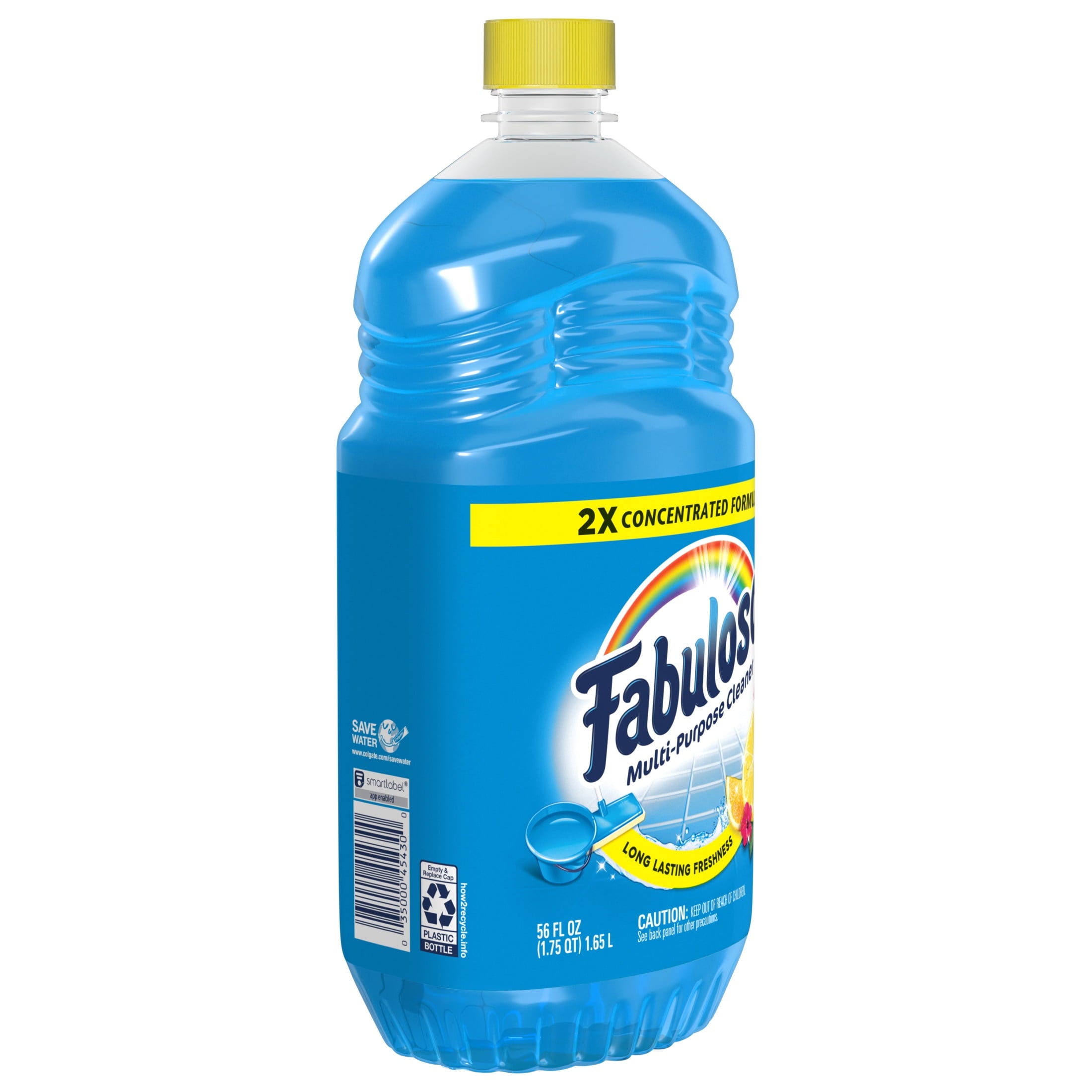 Fabuloso 2X Multi-Purpose Cleaner - No Rinse Floor Cleaner, Tropical Spring Scent, 56 fl oz
