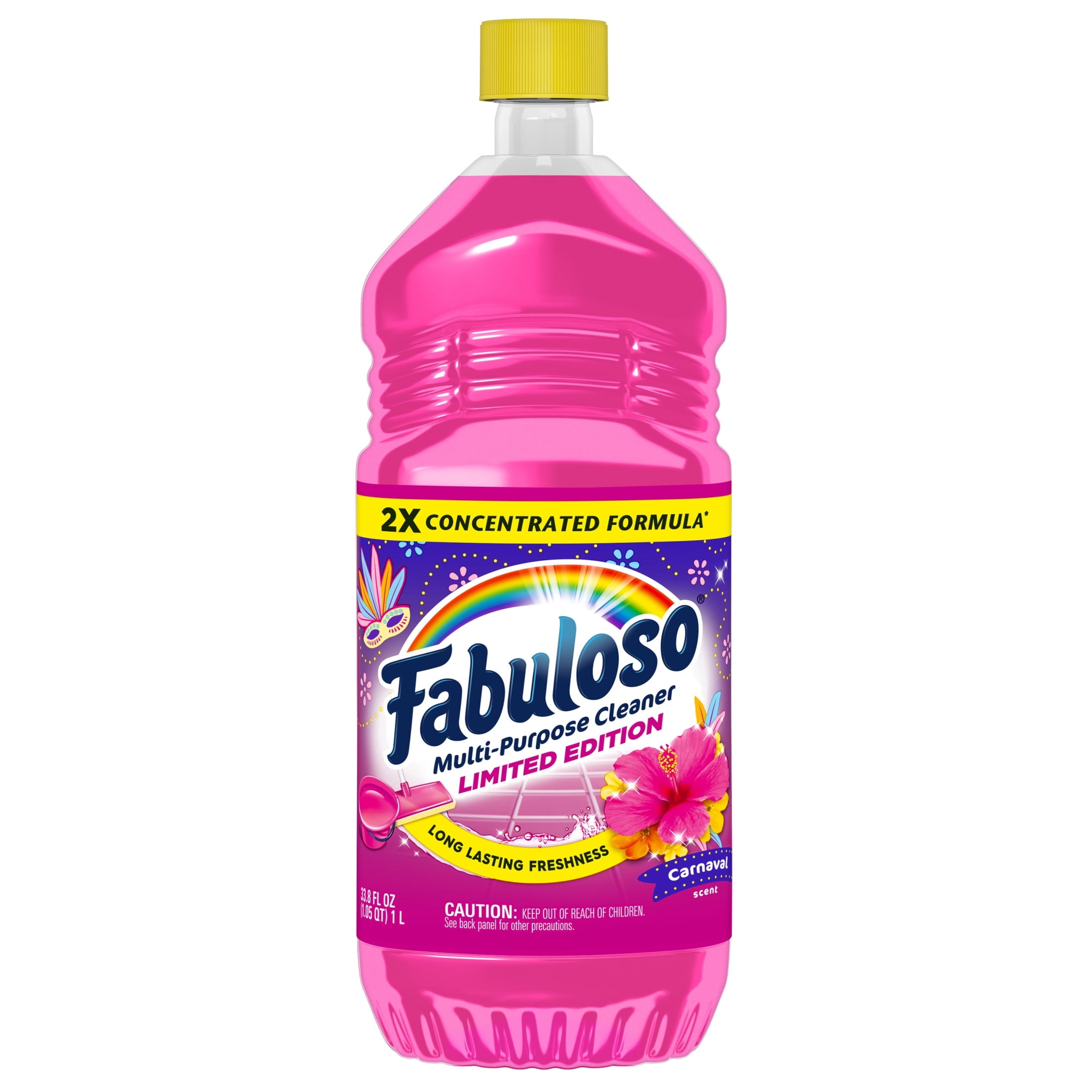Fabuloso Multi-Purpose Cleaner - 2X Concentrated Formula, Limited Edition, Carnaval Scent, 33.8 fl oz