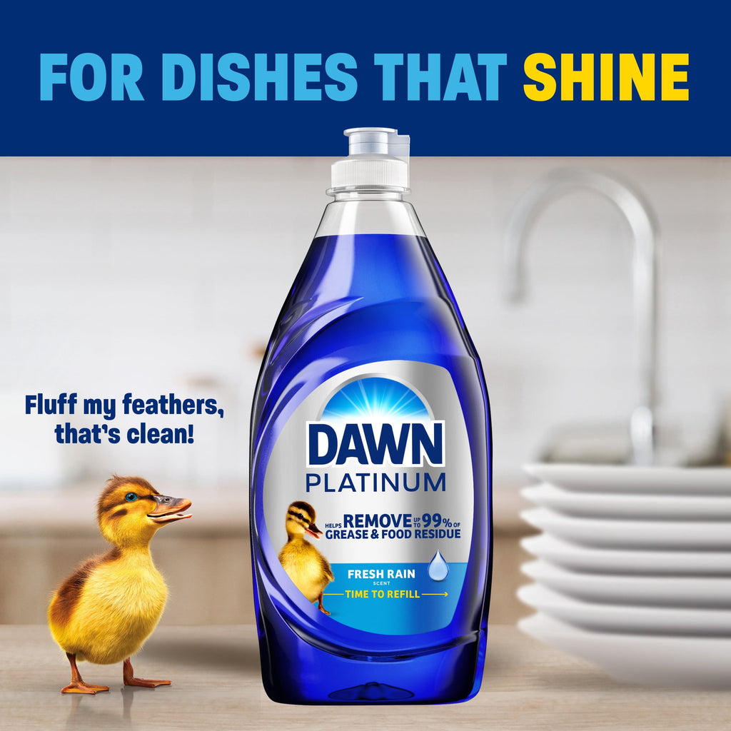Dawn Platinum Dish Soap Bleach Alternative Clean Lemon - 24oz