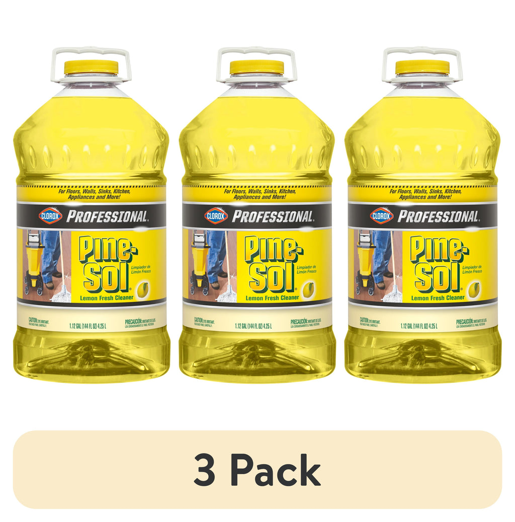 Clorox Professional Pine-Sol Multi-Surface Cleaner Lemon Fresh 144 fl oz - 3-Pack