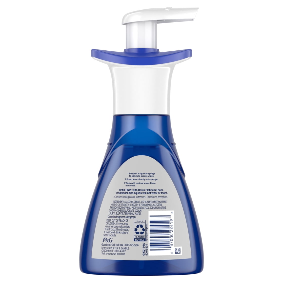 Dawn Direct Foam Dish Soap - Dishwashing Liquid, Grease Removal, Fresh Rain, 10.1 fl oz - 2-Pack
