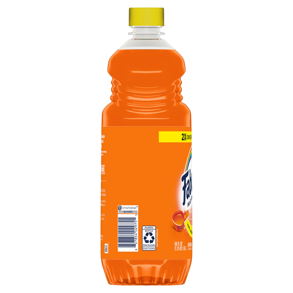 Fabuloso 2X Multi-Purpose Cleaner - No Rinse Floor Cleaner, Tangerine Scent, 56 fl oz