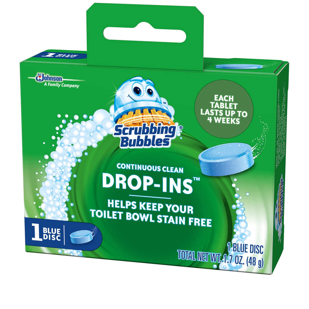 Scrubbing Bubbles Continuous Clean Drop-Ins - Blue Disc, 1 count
