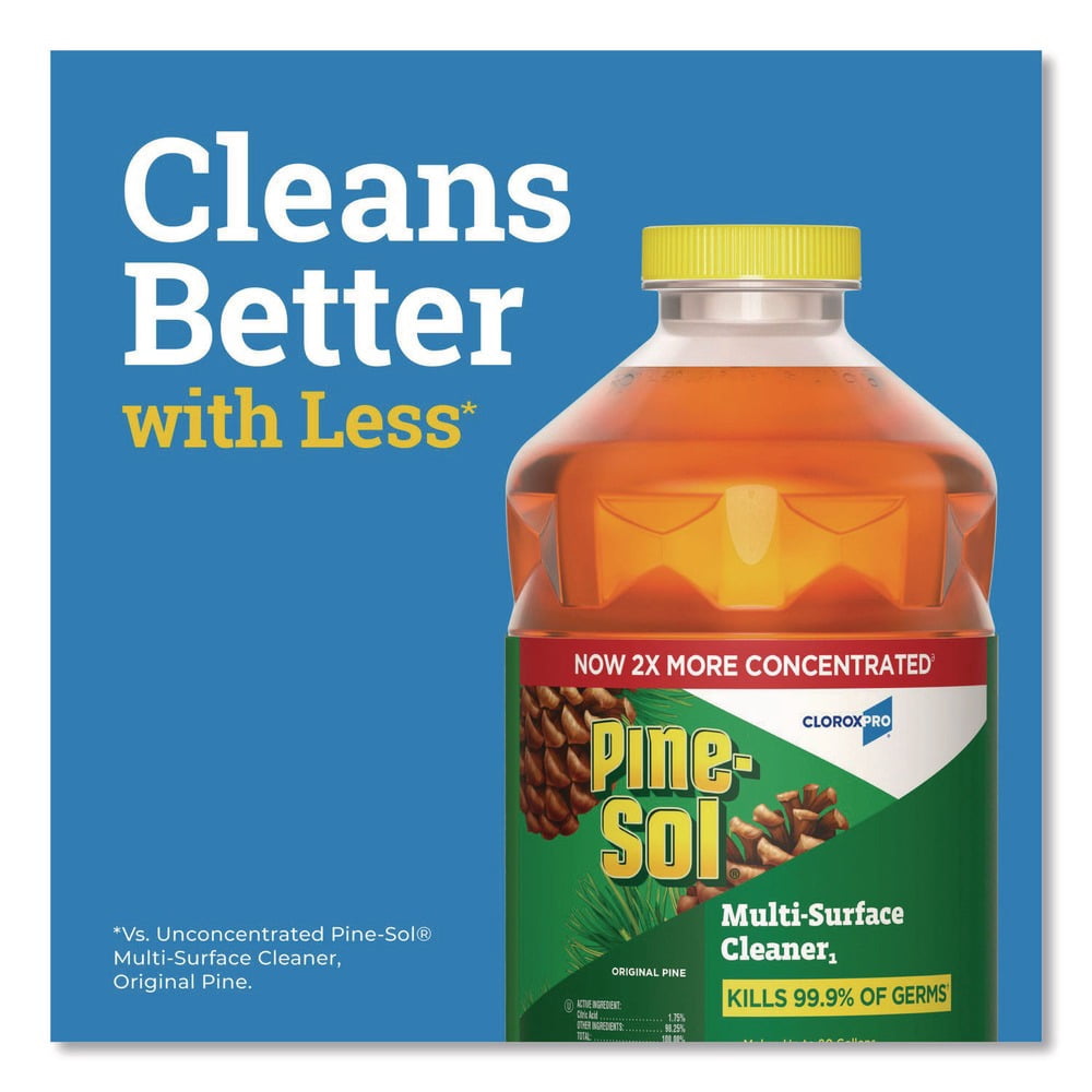 CloroxPro Pine-Sol Multi-Surface Cleaner - Original Pine, 80 Fl Oz, Pack Of 3 Bottles
