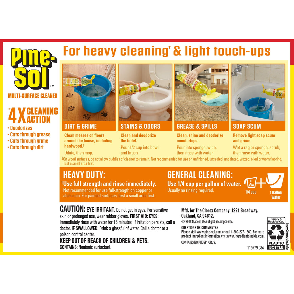 Pine-Sol All-Purpose Multi-Surface Cleaner - Lemon Fresh, 48 Ounces
