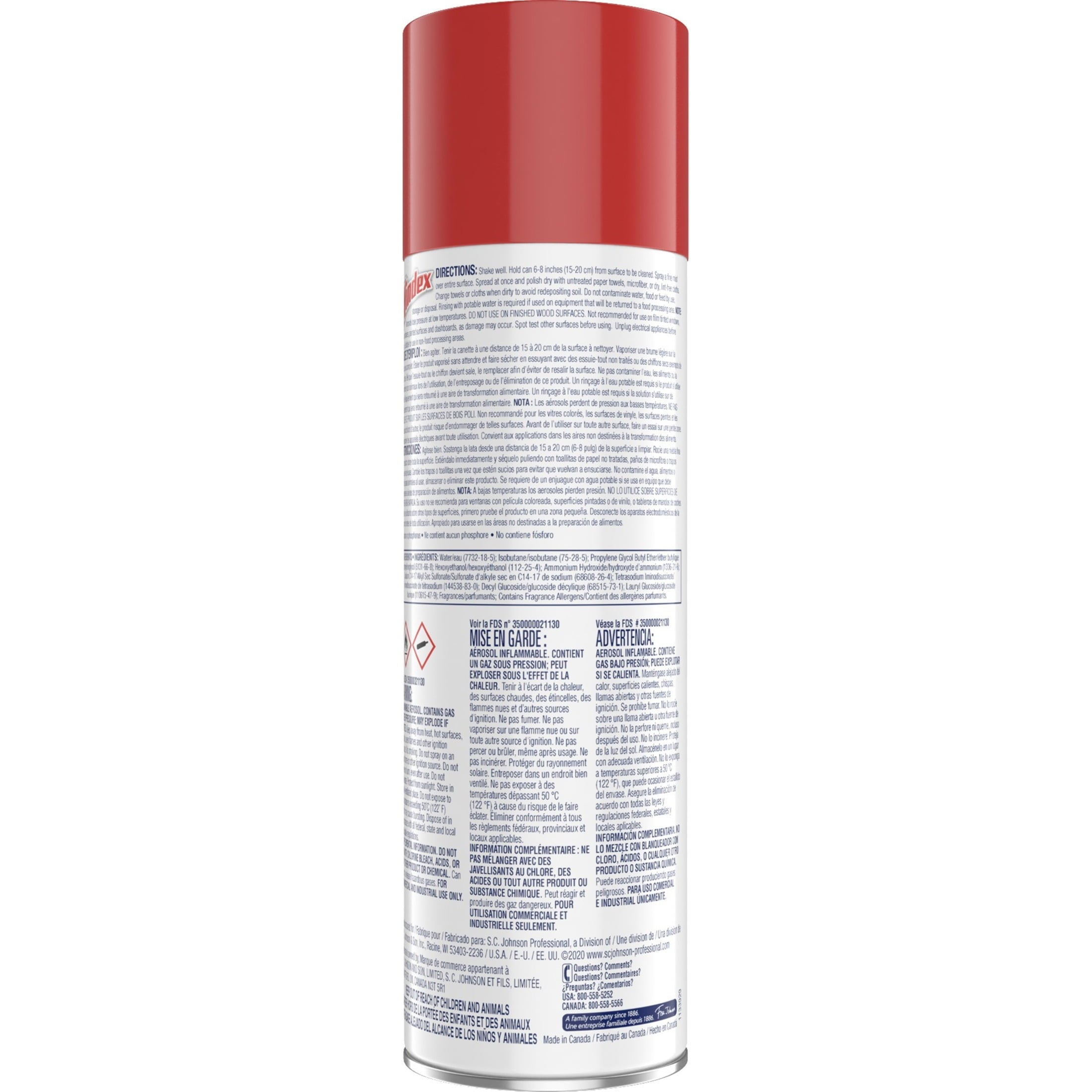 Windex Foaming Glass and Window Cleaner - Removes Fingerprints, Smudges, and Smears, 560g