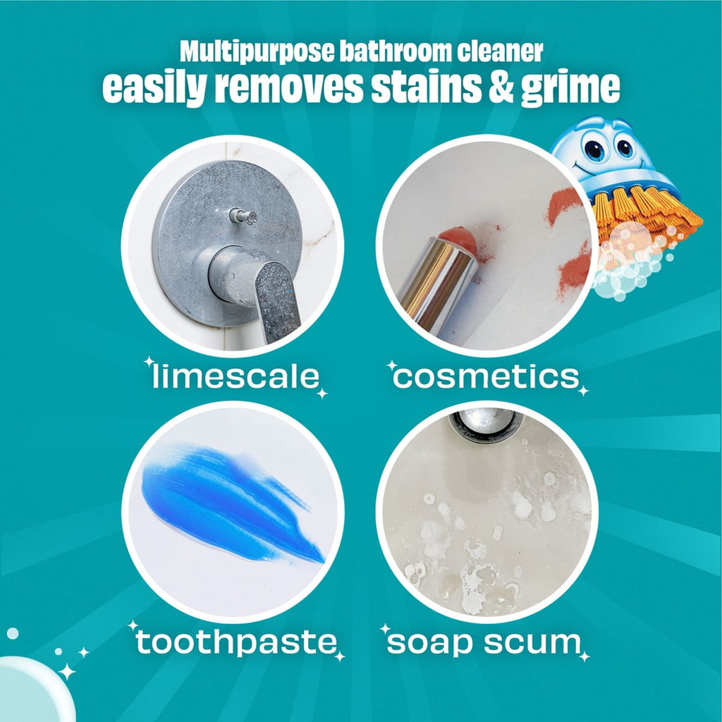 Scrubbing Bubbles Easy Clean Multi-Purpose Bathroom Foam Cleaner Aerosol - 13.58oz: Phosphorus-Free - For Shower and Toilet, Chrome and Porcelain Safe