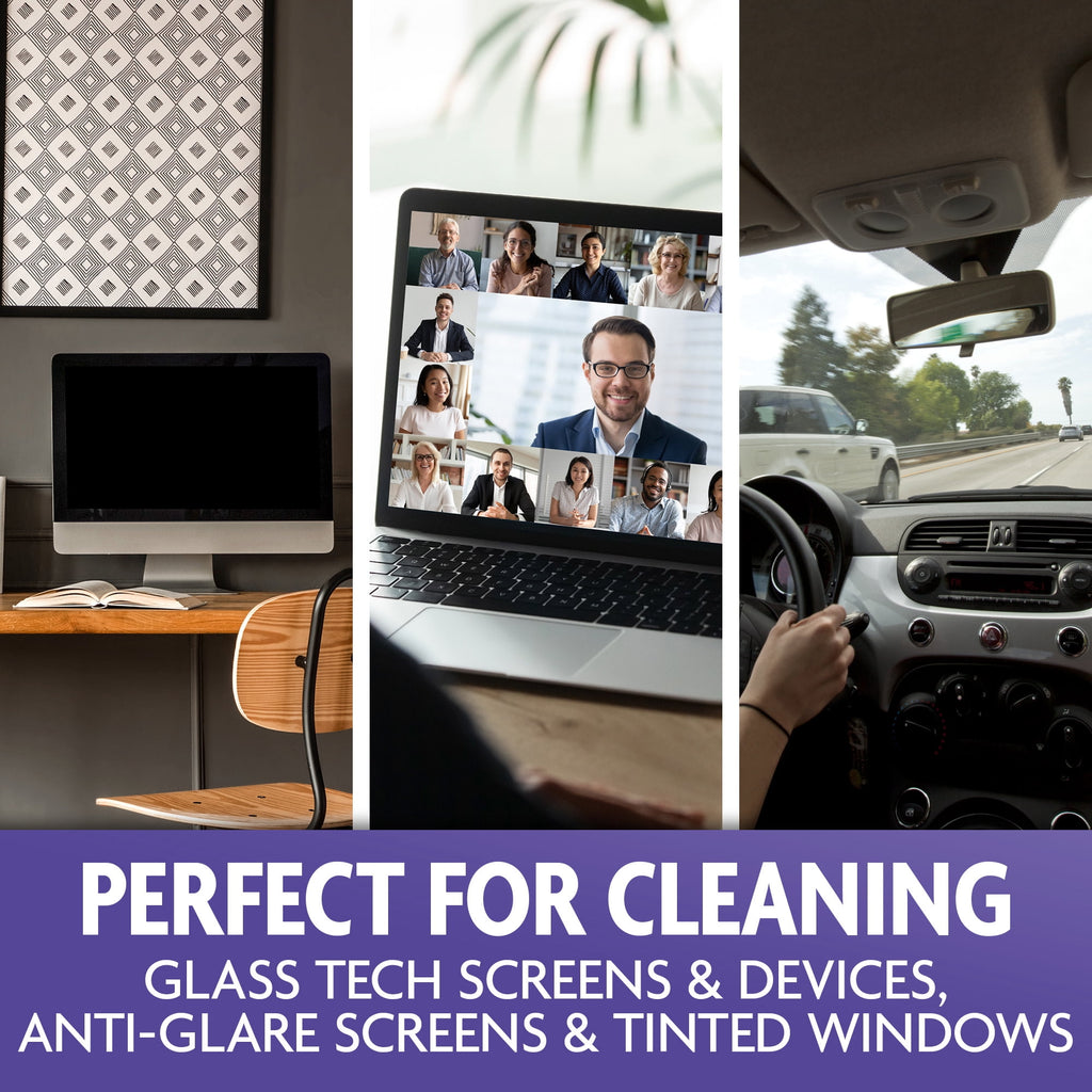 Windex Ammonia-Free Glass - Window, Mirror, and Windshield Cleaner, Crystal Rain Scent, Spray Bottle, 32 fl oz