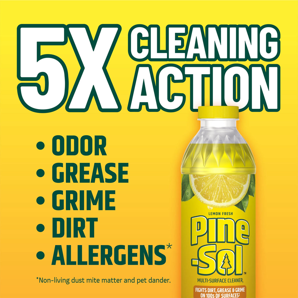 Pine-Sol Multi-Surface Floor Cleaner - Lemon Fresh, 60 Fluid Ounces