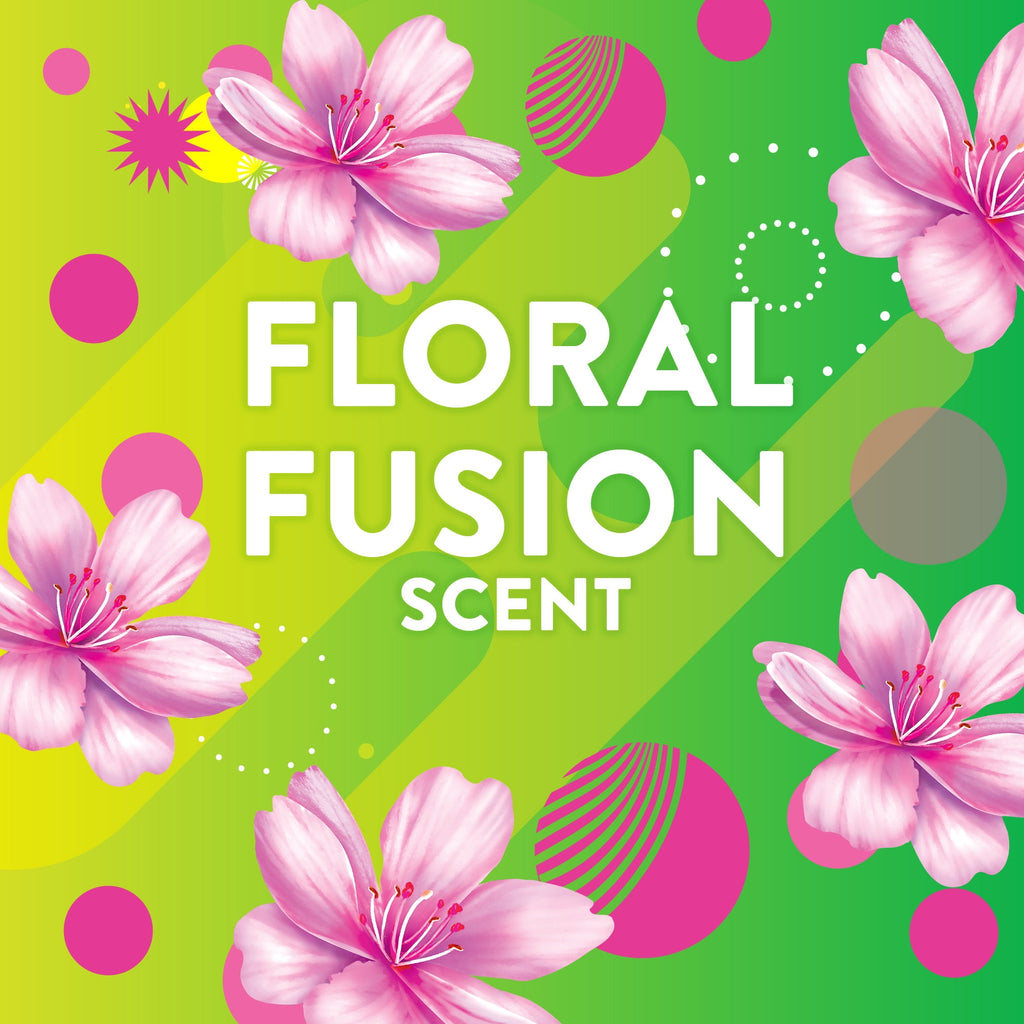 Scrubbing Bubbles Fresh Gel Toilet Cleaning Stamp - Floral Fusion, Dispenser with 6 Gel Stamps, 1.34 oz