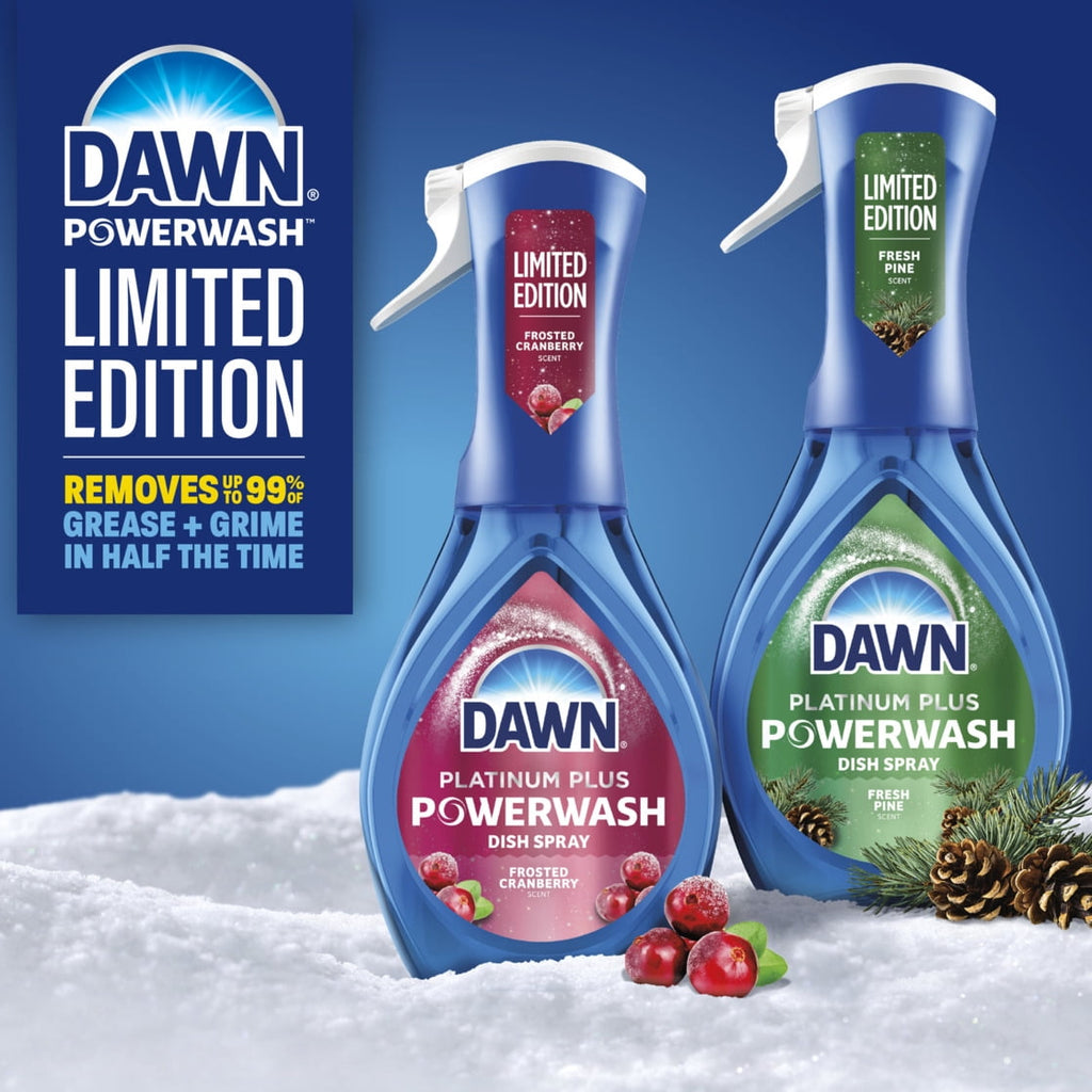 Dawn Powerwash Spray - Dish Soap, Dishwashing Liquid, Cranberry Scent, 1 Starter Kit, 16 fl oz