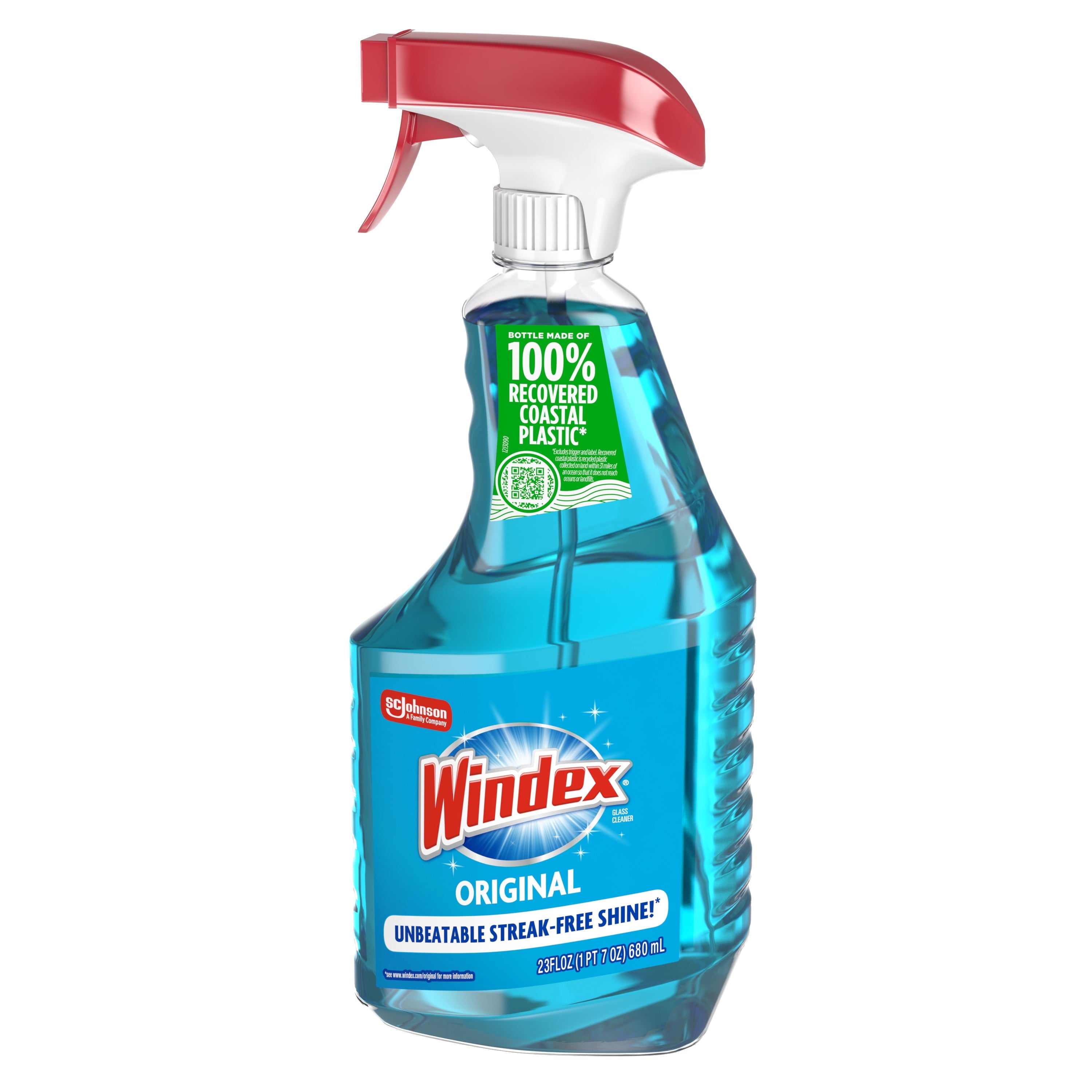 Windex Glass - Window, and Mirror Cleaner, Original Blue, Spray Bottle, 23 fl oz