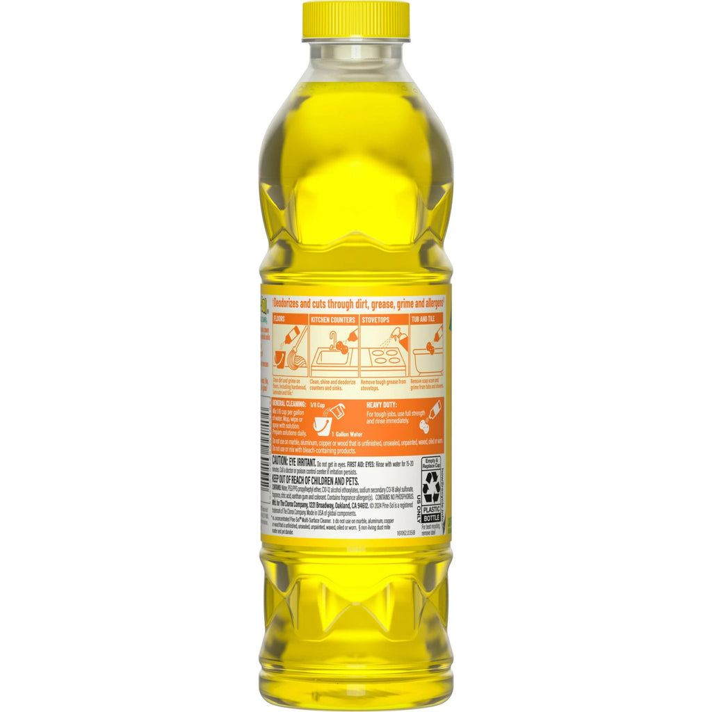 Pine-Sol Multi-Surface Cleaner & Deodorizer Liquid - Lemon Fresh, 28 fl oz (3 Pack) (Bundle)