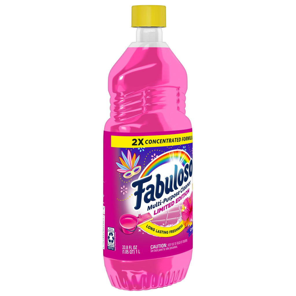 Fabuloso Multi-Purpose Cleaner - 2X Concentrated Formula, Limited Edition, Carnaval Scent, 33.8 fl oz