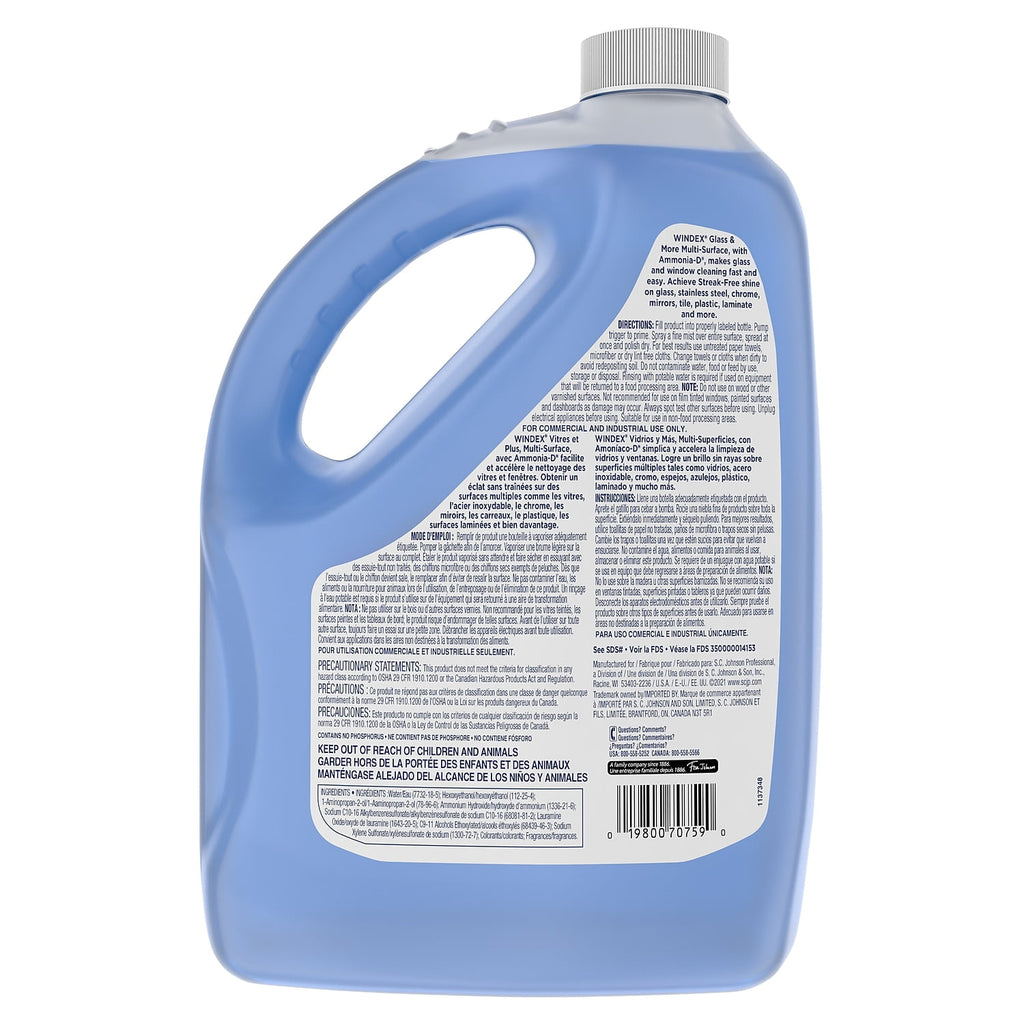 Windex Glass Cleaner with Ammonia-D Floral 128 oz. 696503 Count