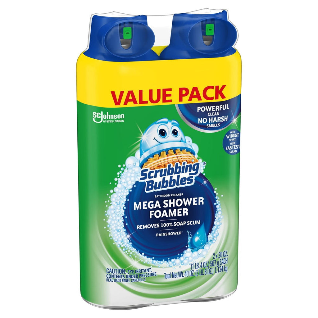 Scrubbing Bubbles Mega Bathroom Shower Cleaner Foam Disinfectant Spray Aerosol - 20oz