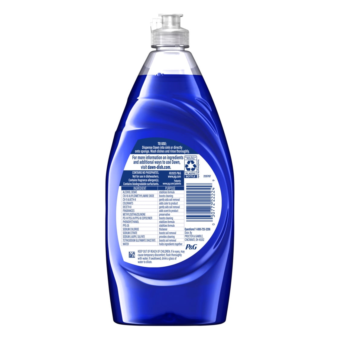 Dawn Platinum - Dish Soap Bleach Alternative Clean Lemon, 30oz