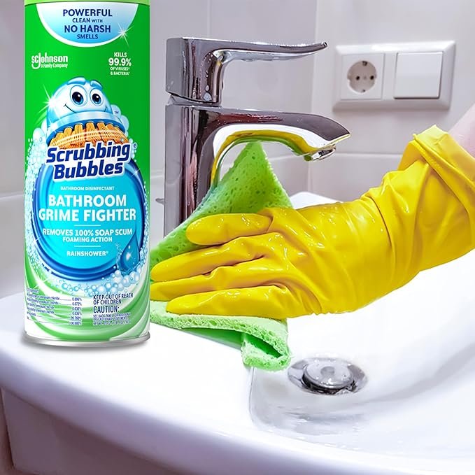 The Award Box Scrubbing Bubbles Bathroom Grime Fighter Rainshower 25 oz - 3 Pack