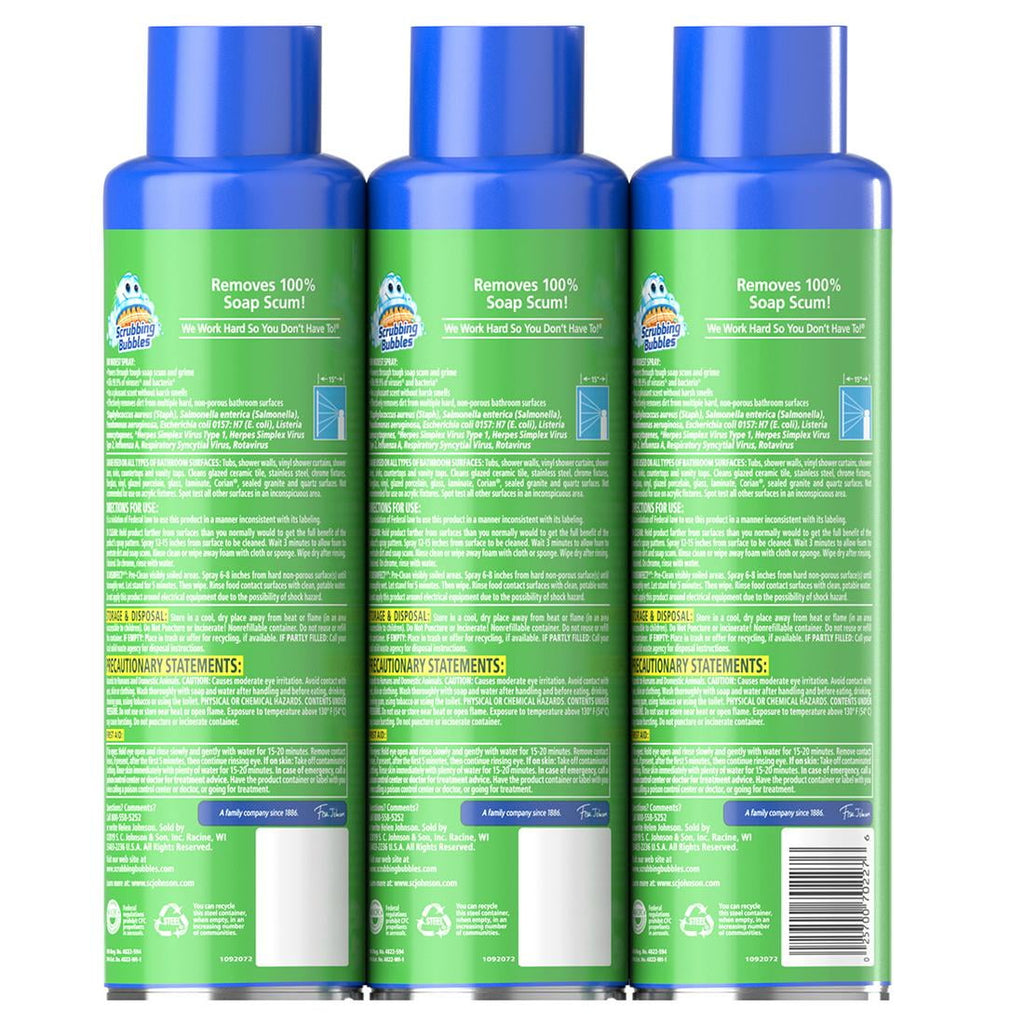 Scrubbing Bubbles Mega Shower Foamer Bathroom Cleaner 20 Ounce (Pack of 3)