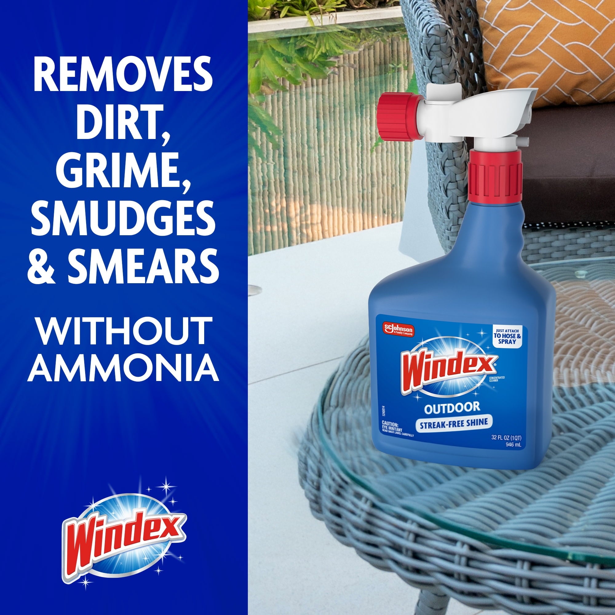 Windex Outdoor Concentrated Cleaner - 32 fl oz