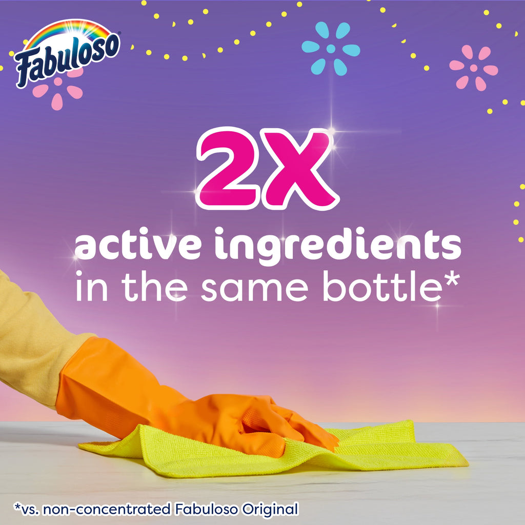 Fabuloso Multi-Purpose Cleaner - 2X Concentrated Formula, Limited Edition, Carnaval Scent, 33.8 fl oz