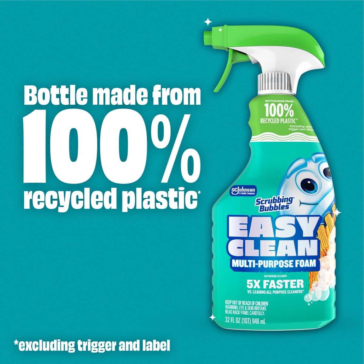 Scrubbing Bubbles Easy Clean Multi-Purpose Bathroom Foam Cleaner Spray - 32oz