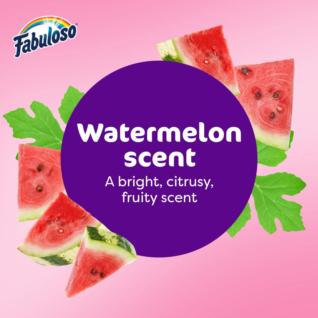 Fabuloso 2X Multi-Purpose Cleaner - No Rinse Floor Cleaner, Watermelon Scent, 56 fl oz