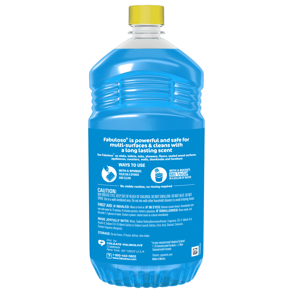 Fabuloso 2X Multi-Purpose Cleaner - No Rinse Floor Cleaner, Tropical Spring Scent, 56 fl oz