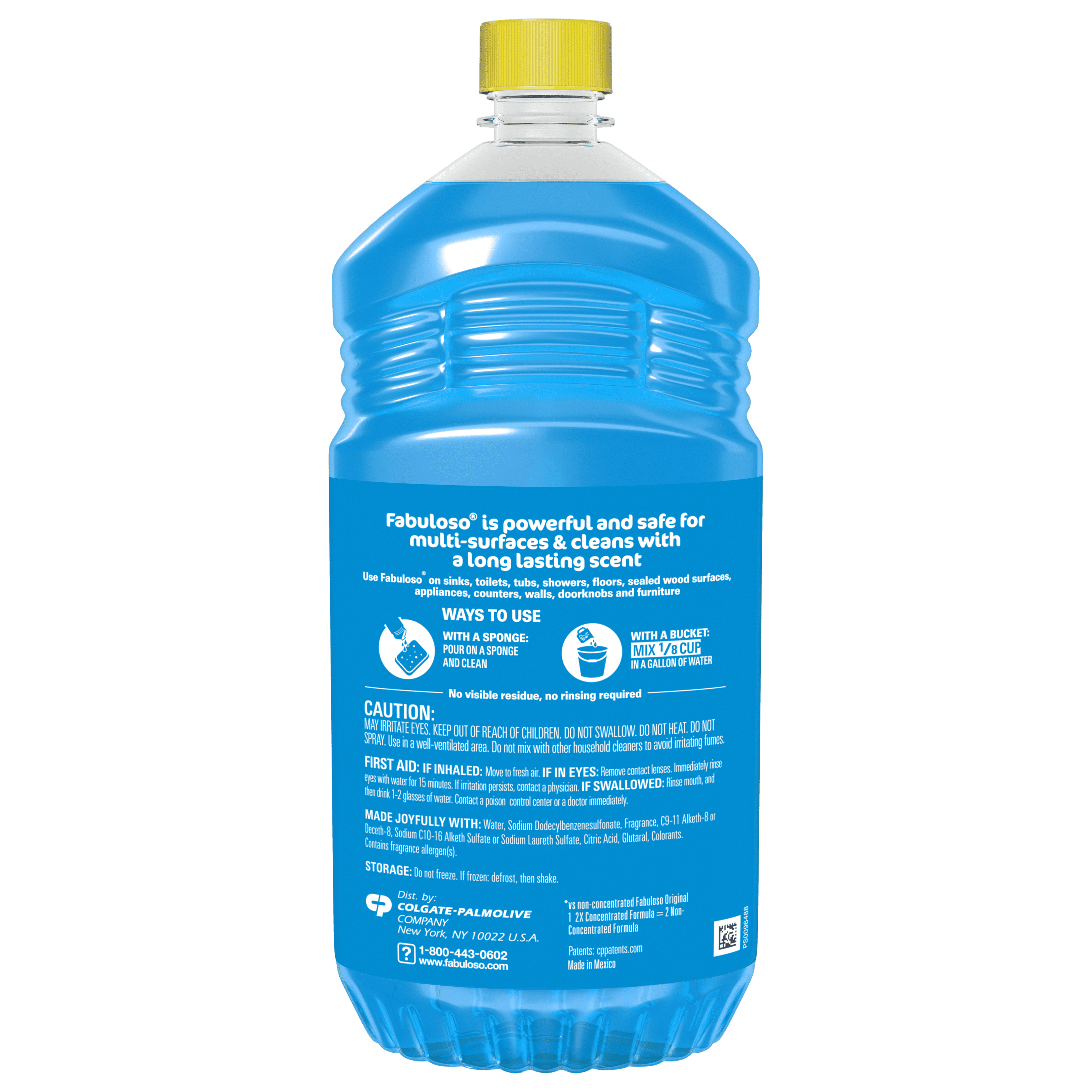 Fabuloso 2X Multi-Purpose Cleaner - No Rinse Floor Cleaner, Tropical Spring Scent, 56 fl oz