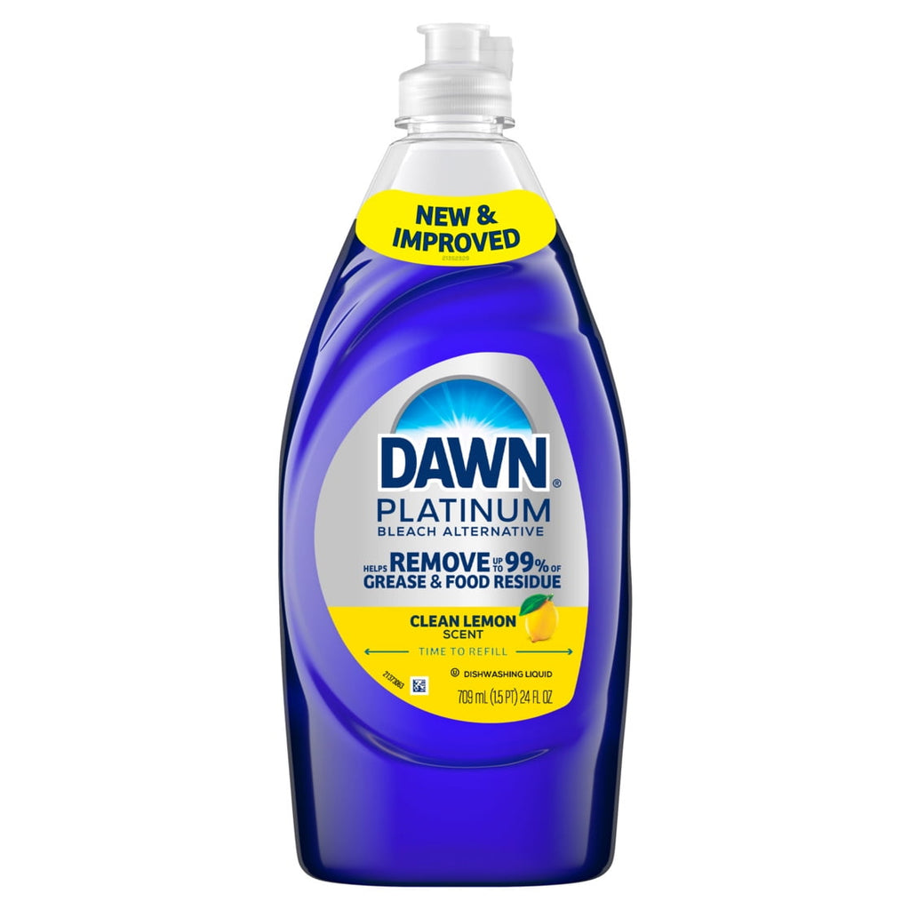 Dawn Platinum Dish Soap Bleach Alternative Clean Lemon - 24oz