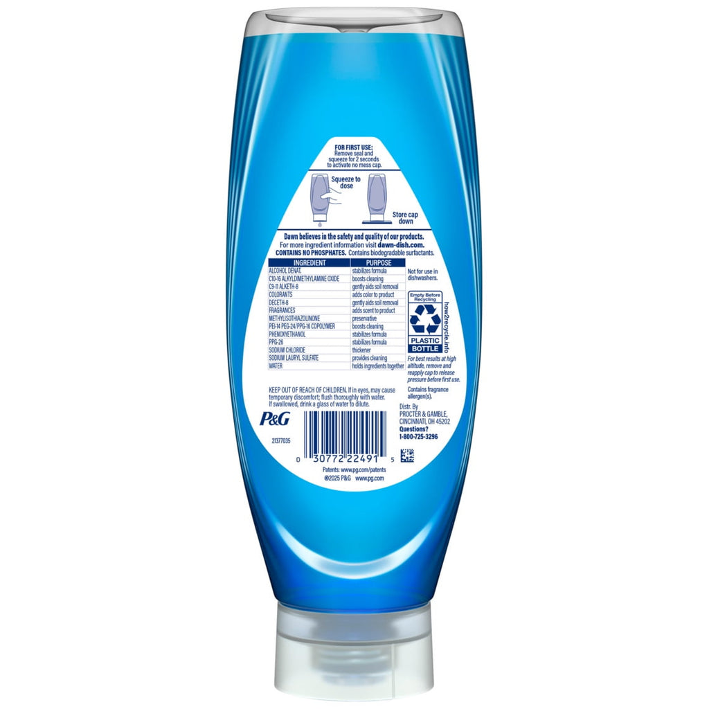 Dawn Ultra - EZ Squeeze Dish Soap, Dishwashing Liquid, Strawberry Fields, 22oz