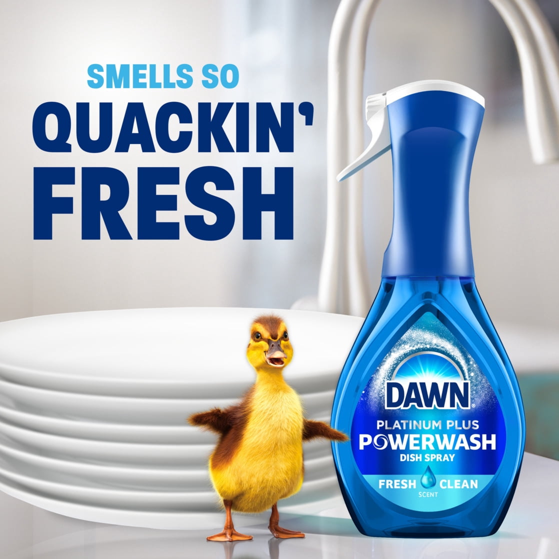 Dawn Powerwash Spray - Dish Soap, Dishwashing Liquid, Fresh, 1 Starter Kit, 16 Fl Oz