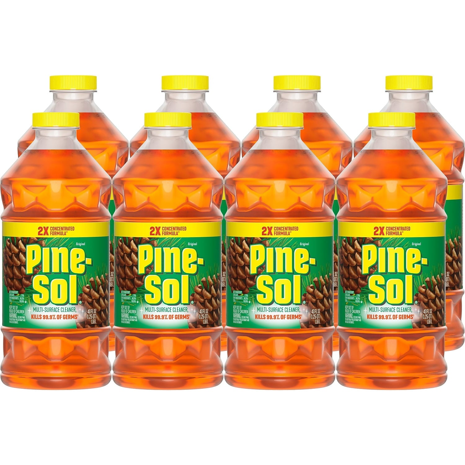 Pine-Sol Multi-Surface Floor Cleaner - Original, 40 Fluid Ounces - 8-Pack